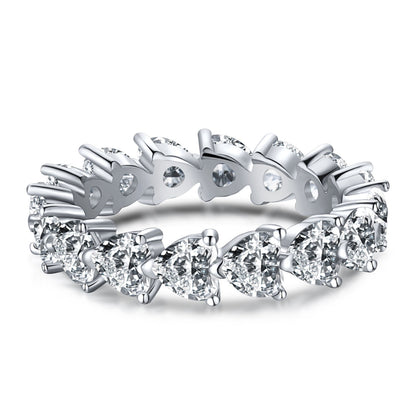 [AuraEcho]0.25 Carat Radiant Romance Heart Cut Lover Ring