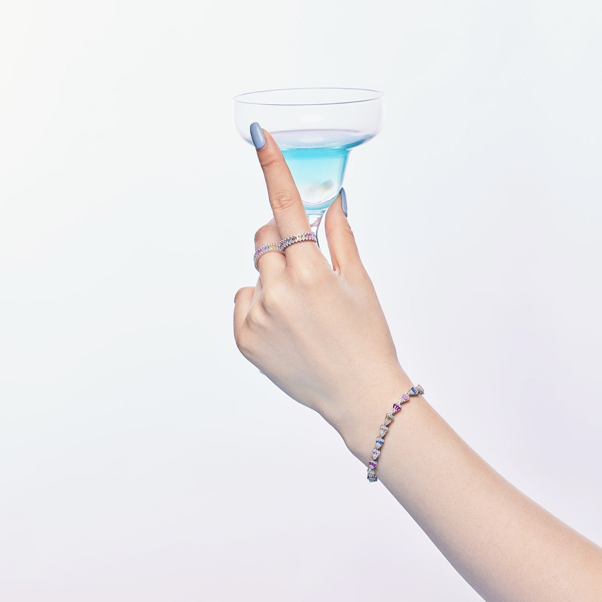 [AuraEcho]Radiant Water Drop Shape Daily Bracelet