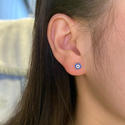 [AuraEcho]Devil's Eye Ear Bone Nail Earrings