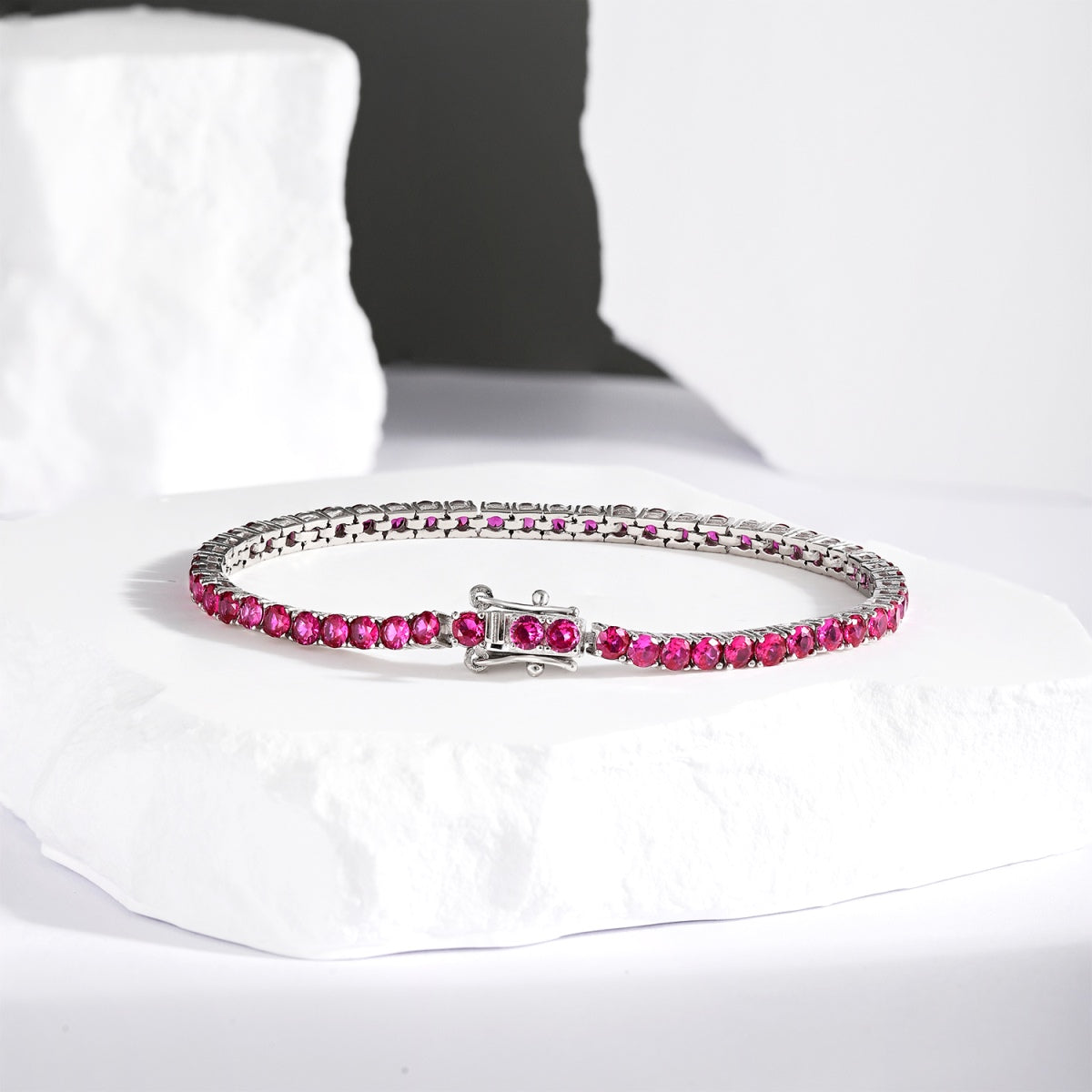 [AuraEcho]Radiant Colorful Round Cut Party Bracelet