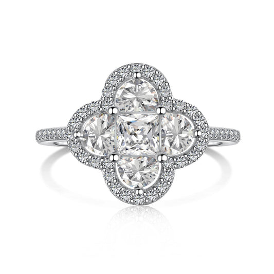 [AuraEcho]Luxurious Eternity Flower Shape Banquet Ring