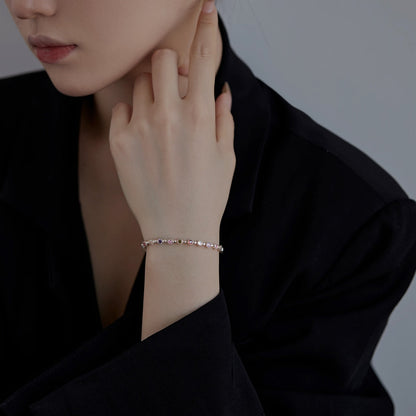 [AuraEcho]Sparkling Exquisite Round Cut Party Bracelet