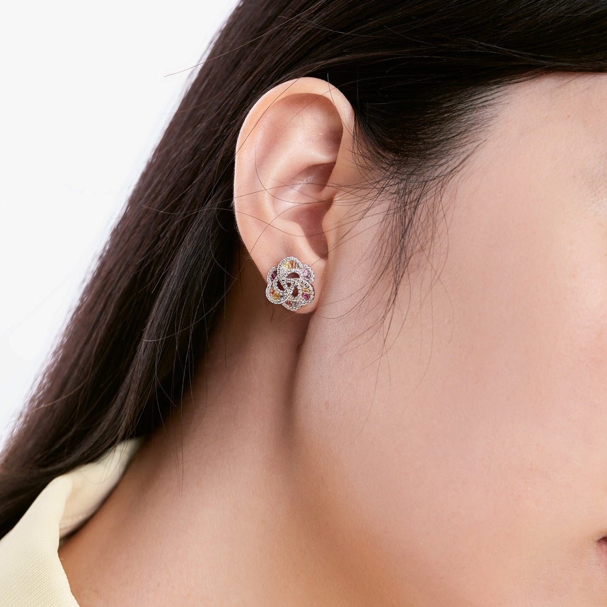 [AuraEcho]Exquisite Flower Shape Daily Earrings