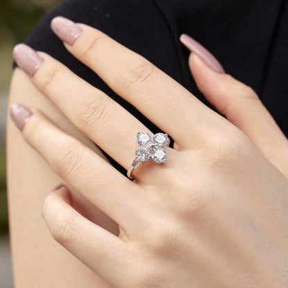 [AuraEcho]Four-Leaf Clover Eight-Pointed Star Ring