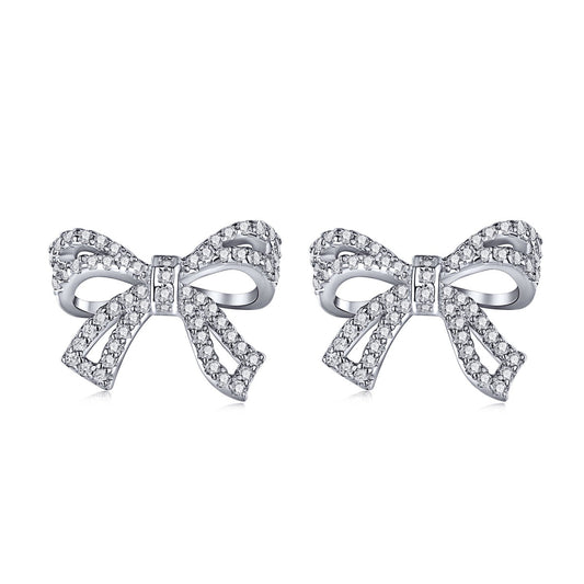 [AuraEcho]Dainty Bow Shape Earrings